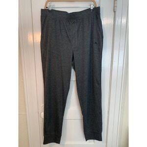 Tommy Bahama Lounge Pants Gray Heather Casual Knit Mens Drawstring Joggers / L